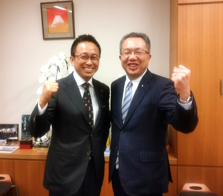 中川前衆院議員が東京事務所を来訪
