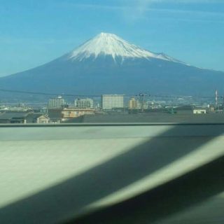 富士山が新幹線からはっきり見えました