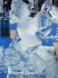 世界最高峰のレベルを誇る氷彫刻大会