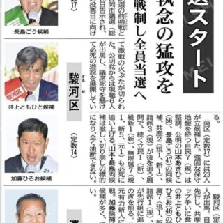 静岡県市議選がスタート❗️