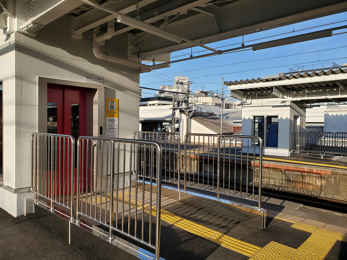 名鉄本笠寺駅のバリアフリー化が完了